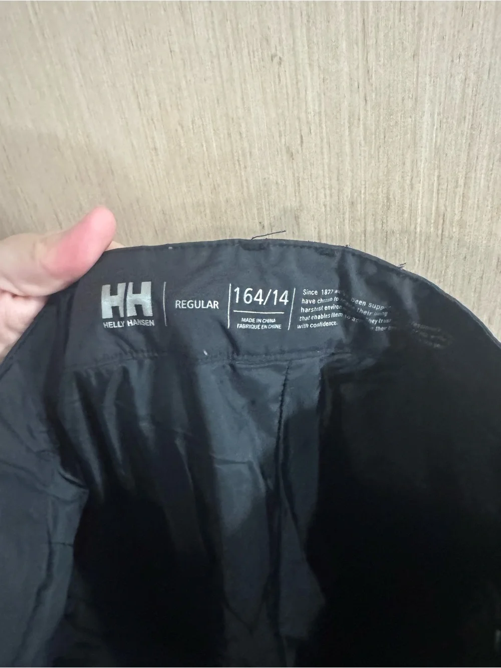 Kids Helly Hansen Helly Tech Protection Black Insulated Snow Pants Size 14